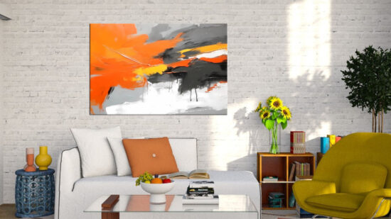 UNIQUE COLORFUL ABSTRACT ART-112275-A