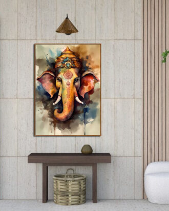 ELEGANT COLORFUL GANESHA ABSTRACT ART-113308-A