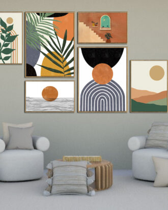 BOHO STYLE ABSTRACT ART-113317-A