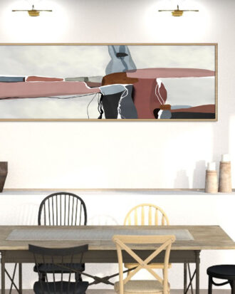 ARTISTIC ABSTRACT ART ON CANVAS WALL FRAME-111129-B