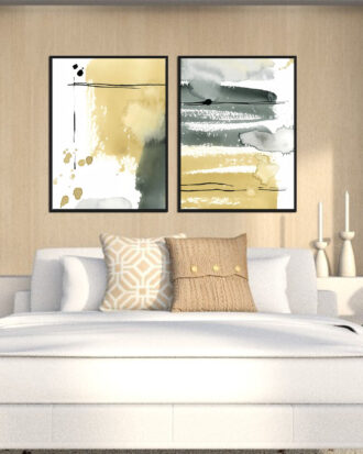 SEAMLESS ABSTRACT ART SET OF 2 FRAMES-8282-B