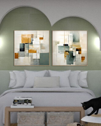 MINIMAL ABSTRACT ART CANVAS FRAME-113382-A