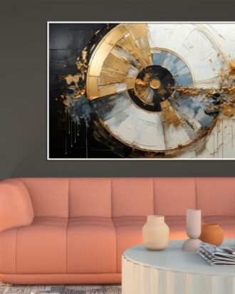 LUXURIOUS ABSTRACT ART ON CANVAS-113396-A