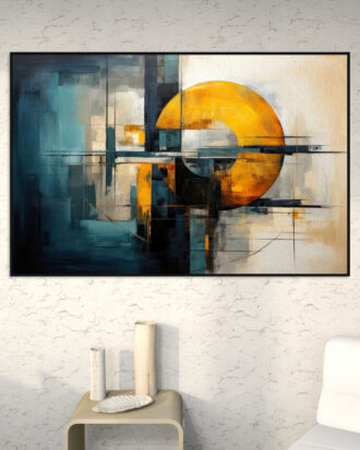 GRACEFUL ABSTRACT ART ON CANVAS-113390-B