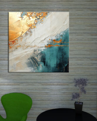 ELEGANT ABSTRACT ART STRETCHED FRAME CANVAS PRINT-114426-A