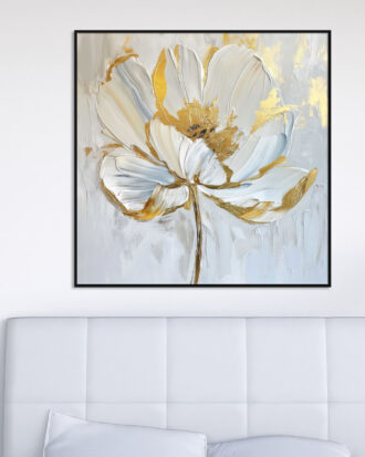 TIMELESS ABSTRACT ART ON CANVAS WITH BLACK FRAME-114446-A