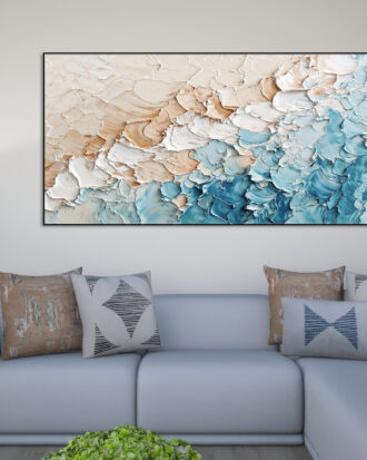ELEGANT ABSTRACT CANVAS PRINT SLEEK BLACK FRAME-115595-A