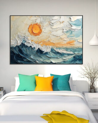 ELEGANCE ABSTRACT CANVAS PRINT SLEEK BLACK FRAME-116613-B
