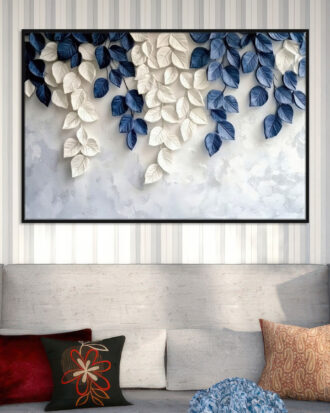 FLAWLESS ABSTRACT CANVAS ART SLEEK BLACK FRAME-116619-A