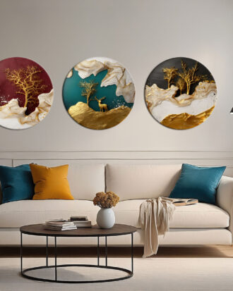 PREMIUM ABSTRACT CANVAS PRINT STRETCHED FRAME-116635-B