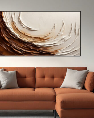 FLAWLESS ABSTRACT ART ON CANVAS SLEEK BLACK FRAME-116644-B