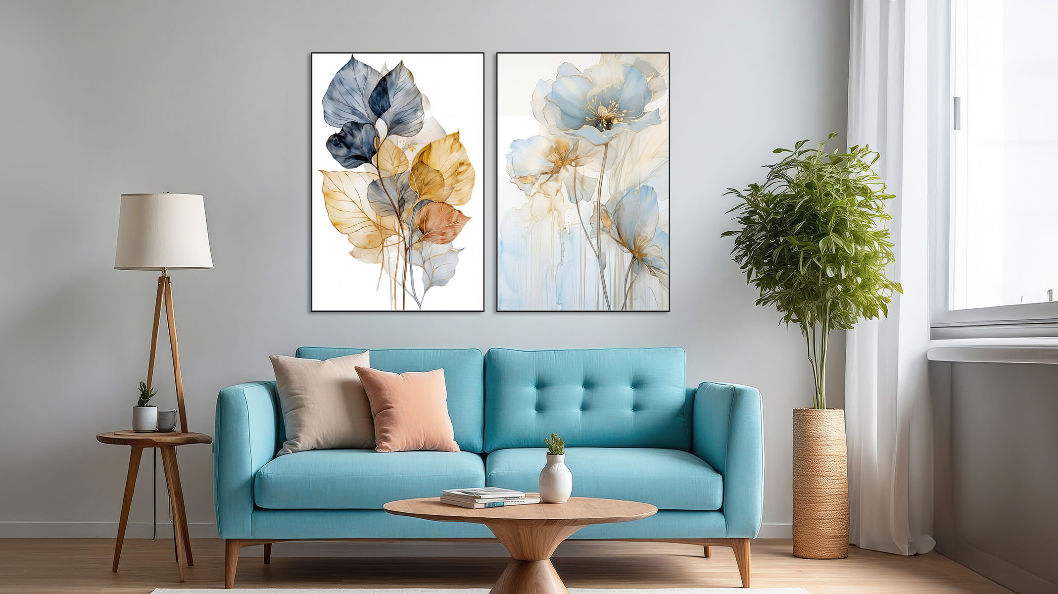 FLAWLESS ABSTRACT ART ON CANVAS SLEEK BLACK FRAME-116633-C