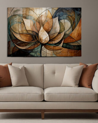 FINE ART ABSTRACT THEME STRETCHED CANVAS PRINT-116631-B