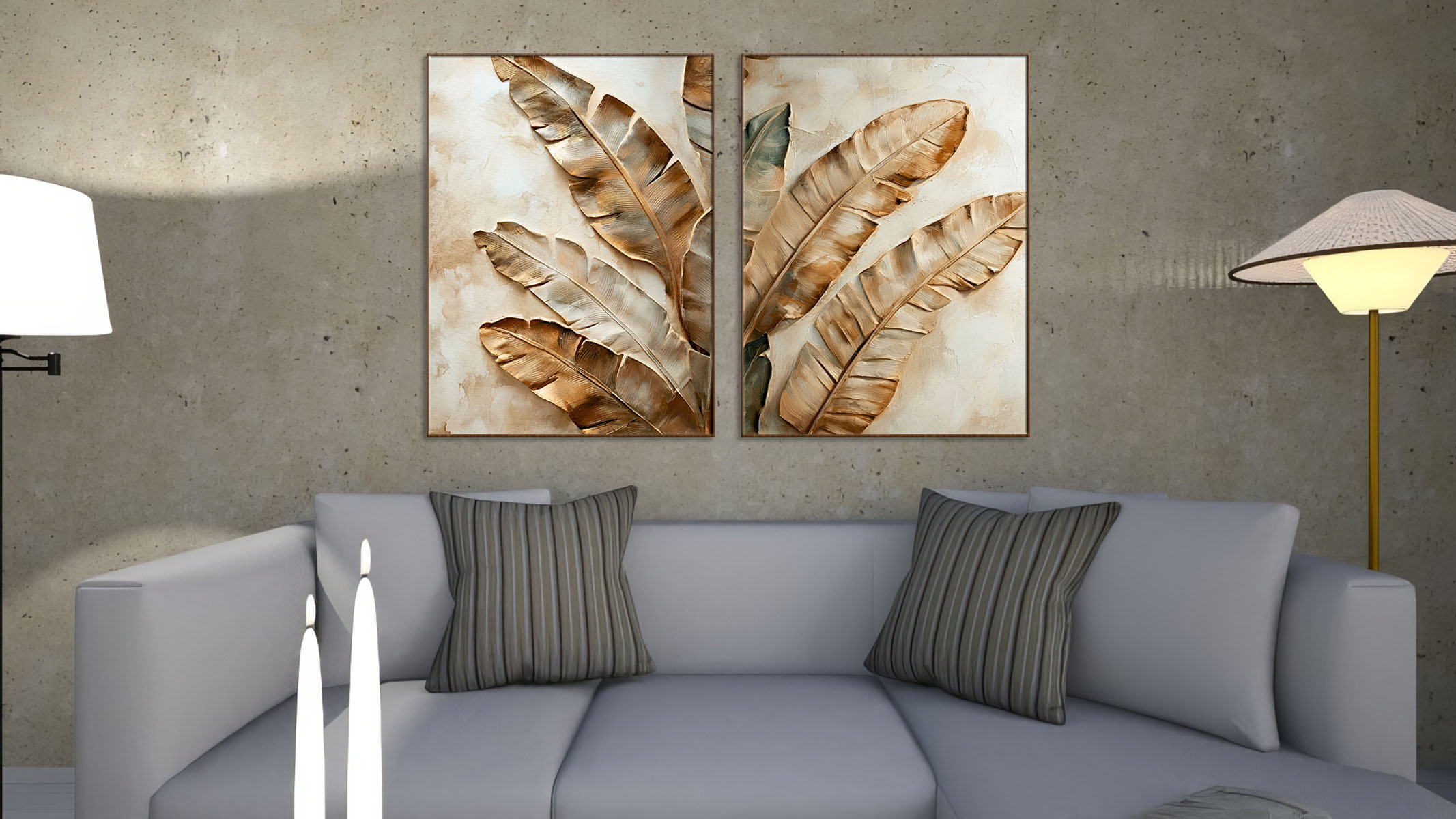 REFINED ABSTRACT ART CANVAS PRINT SLEEK WOOD FRAME-113398-B