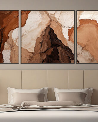 CHARMING ABSTRACT ART CANVAS PRINT SLEEK BLACK FRAME-116678-A