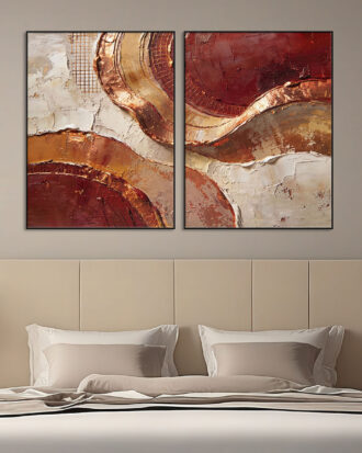 CREATIVE ABSTRACT ART CANVAS PRINT SLEEK BLACK FRAME-116678-B