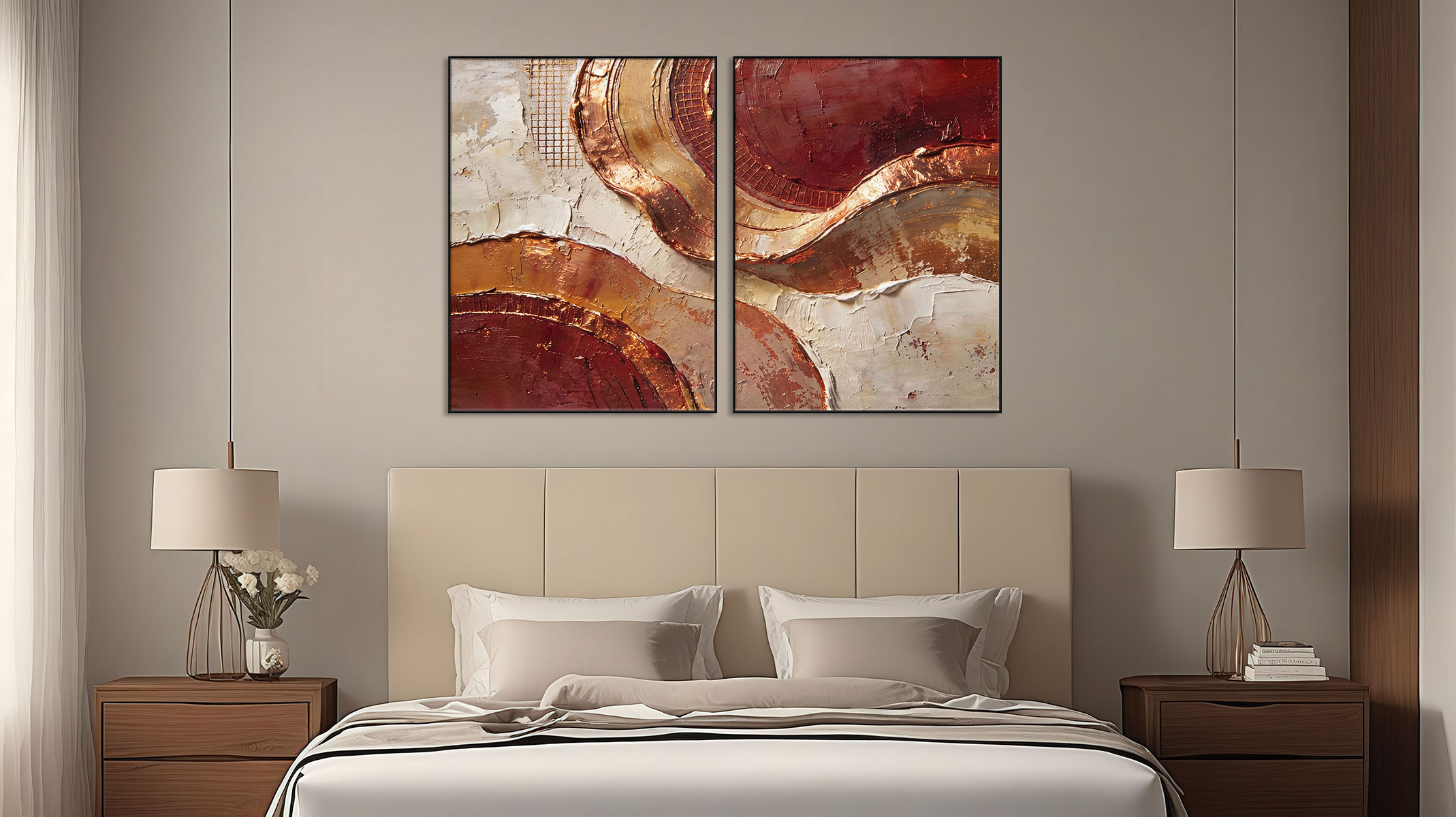 CREATIVE ABSTRACT ART CANVAS PRINT SLEEK BLACK FRAME-116678-B