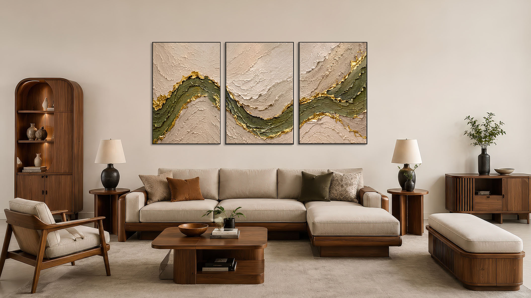 MODERN ABSTRACT ART ON CANVAS PRINT SLEEK BLACK FRAME-117710-A